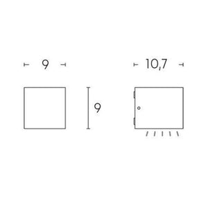 Sovil Applique Linea Lula 6W Led 4000K Alluminio Pressofuso Finitura Goffrata