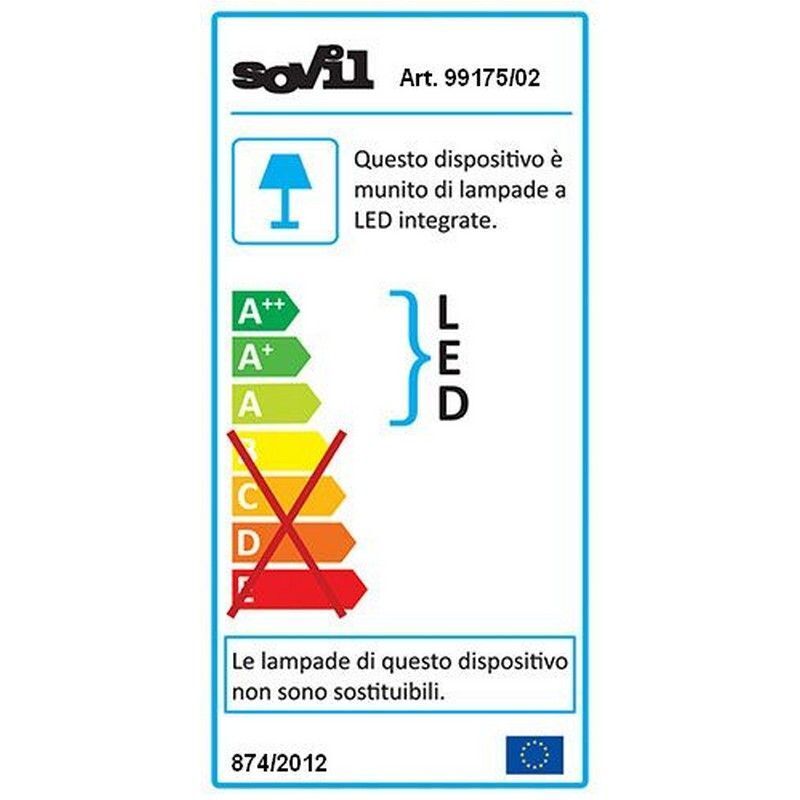 Sovil Applique Linea Lula 6W Led 4000K Alluminio Pressofuso Finitura Goffrata