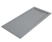Piatto doccia BIDAI 70x170 cm Cemento griglia in acciaio