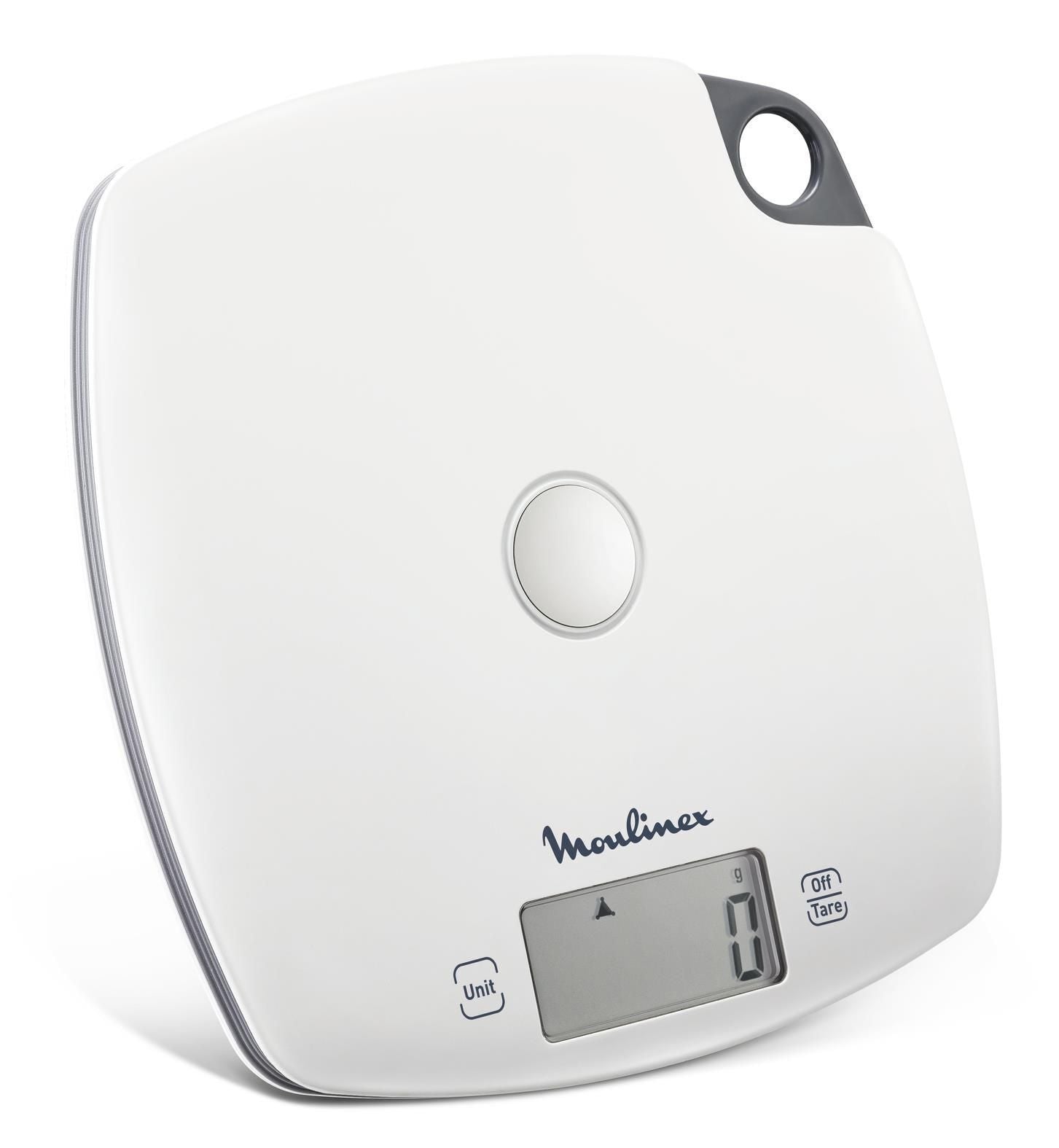 Moulinex BN1000 Grigio, Bianco Quadrato Bilancia da cucina elettronica