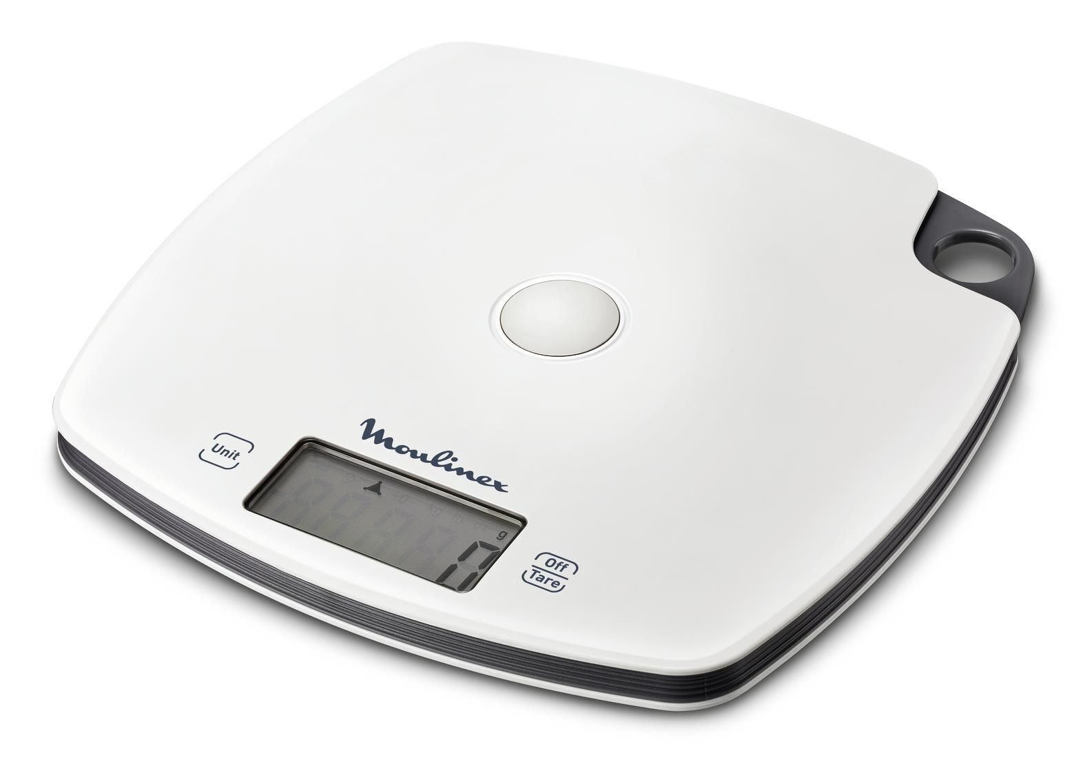 Moulinex BN1000 Grigio, Bianco Quadrato Bilancia da cucina elettronica