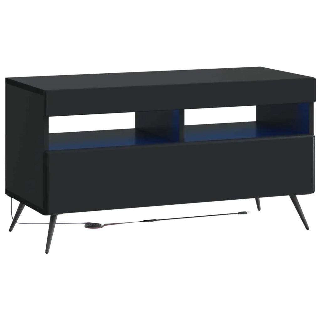 Mobile TV LED a 5 pezzi Nero Legno ingegnerizzato 3416919