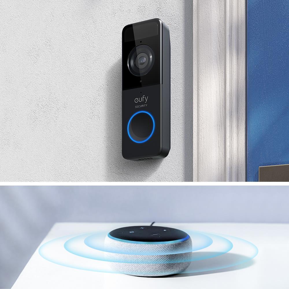 Eufy Video Doorbell 1080p Nero, Bianco