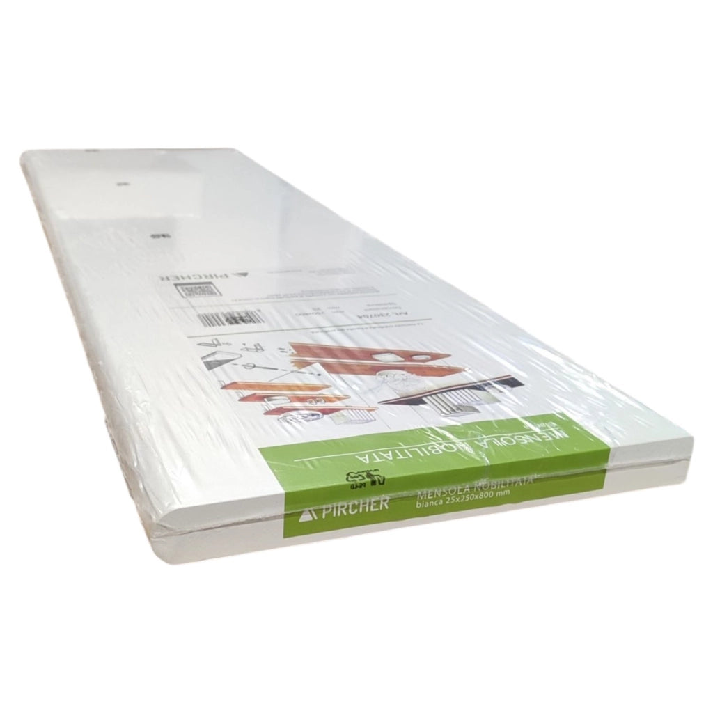 MENSOLA IN LEGNO BIANCO  60X25