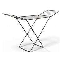 Gimi Stendibiancheria X-Leg Glory Lega di Acciaio, Nero, 18 mt di stenditura