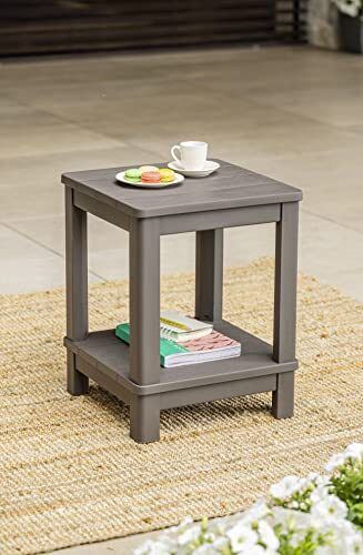 Allibert Tavolino da Esterno Patio Grafite