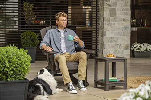 Allibert Tavolino da Esterno Patio Grafite