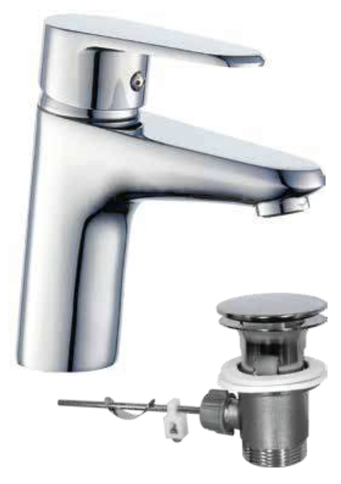 Rubinetto miscelatore per bagno lavabo