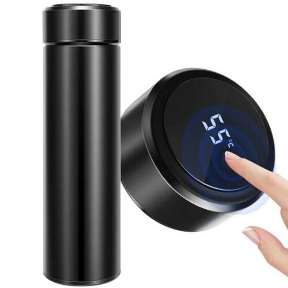 BOTTIGLIA DISPLAY TOUCH ACQUA CALDO FREDDO SMART ACCIAIO INOSSIDABILE THERMOS
