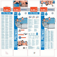 Bestway Steel Pro 56406 piscina fuori terra Piscina con bordi Piscina rotonda 4678 L