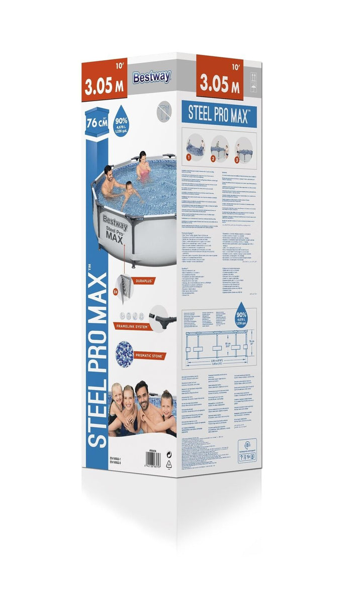 Bestway Steel Pro 56406 piscina fuori terra Piscina con bordi Piscina rotonda 4678 L