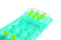 Bestway 43015 galleggiante da piscina e da spiaggia Verde, Trasparente, Giallo Vinile Materassino galleggiante