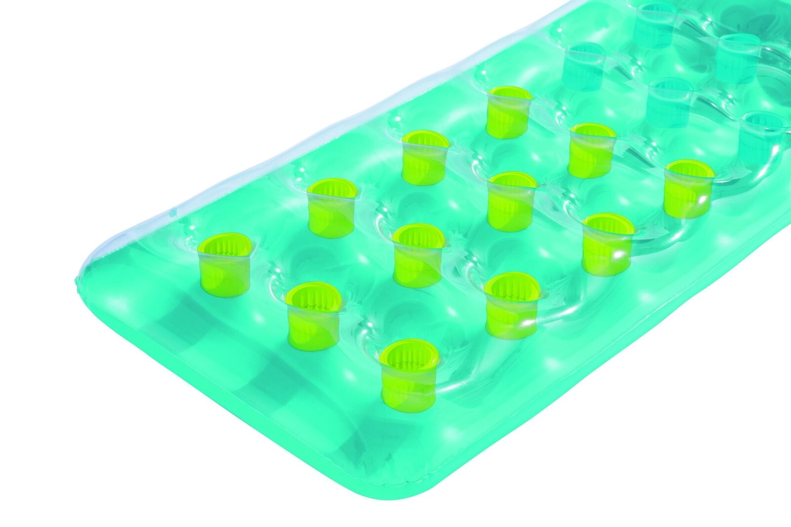 Bestway 43015 galleggiante da piscina e da spiaggia Verde, Trasparente, Giallo Vinile Materassino galleggiante