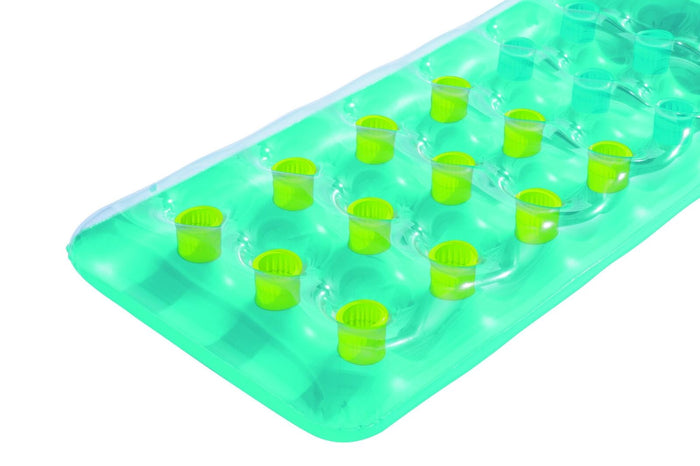 Bestway 43015 galleggiante da piscina e da spiaggia Verde, Trasparente, Giallo Vinile Materassino galleggiante