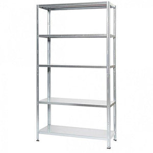 Grima Scaffale Incastro Zincato 5 Ripiani Portata 400kg 100X40X186 Cm