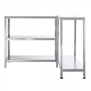 Grima Scaffale Incastro Zincato 5 Ripiani Portata 400kg 100X40X186 Cm