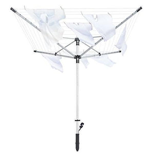 Leifheit LinoLift 500 Stendino con parte superiore rotante Nero, Argento