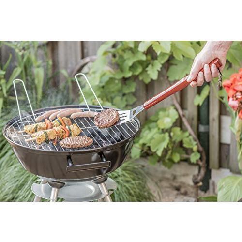 BBQ Barbecue Tondo con Ruote e Coperchio 50x49x73cm