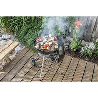 BBQ Barbecue Tondo con Ruote e Coperchio 50x49x73cm