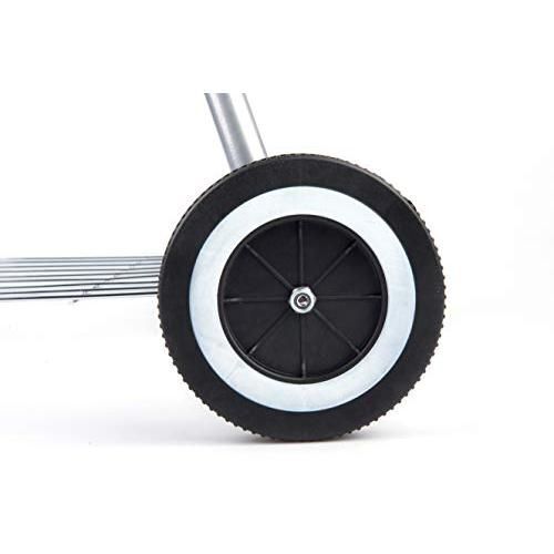 BBQ Barbecue Tondo con Ruote e Coperchio 50x49x73cm