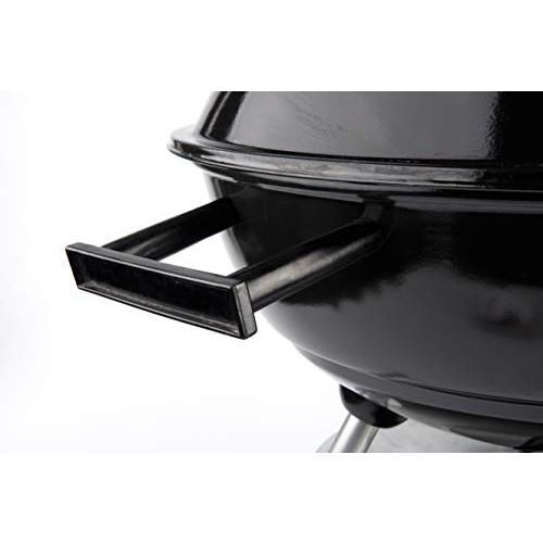 BBQ Barbecue Tondo con Ruote e Coperchio 50x49x73cm