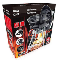 BBQ Barbecue Tondo con Ruote e Coperchio 50x49x73cm