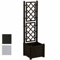 Stefanplast Fioriera Bellitalia Quadrata Grigio Spalliera 43cm