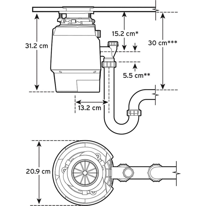 Tritarifiuti Alimentari InSinkErator Power Premium 700 EC