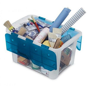 Terry Home Box 60 Armadietto portaoggetti Blu, Trasparente Rettangolare