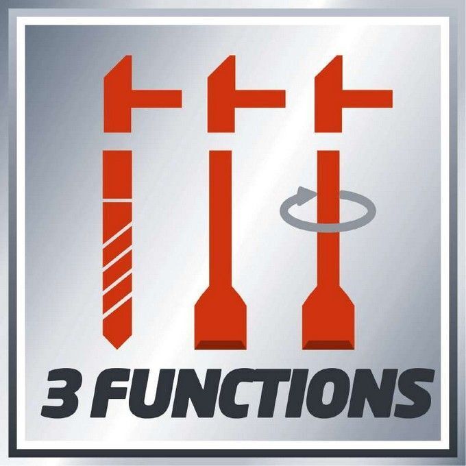 Einhell Martello TASSELLATORE 1.050 W Te-RH 38 E 4257950, Black,Grey,Red