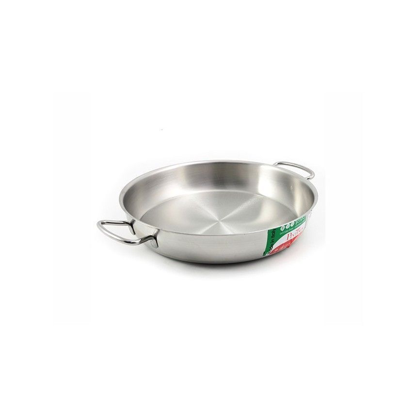 Tegame per induzione con 2 manici in acciaio Inox Diametro 36