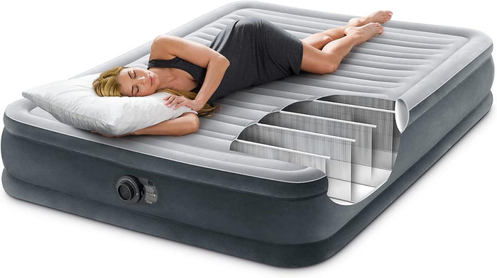 Intex 67768ND Materasso Dura-Beam Comfort Plush Piazza e Mezza con Pompa Elettrica Incorporata 137x191x33 cm Versione 2023