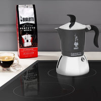 Bialetti Caffettiera Fiammetta Grigia per Induzione 4 Tazze