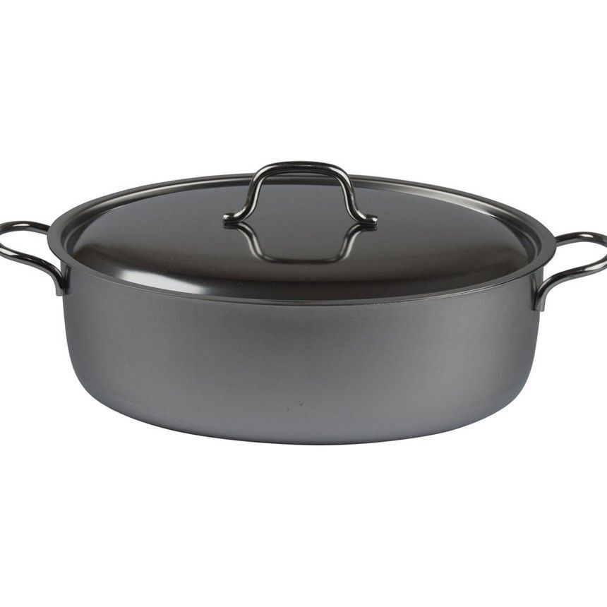 Casseruola Ovale Inox Con Coperchio