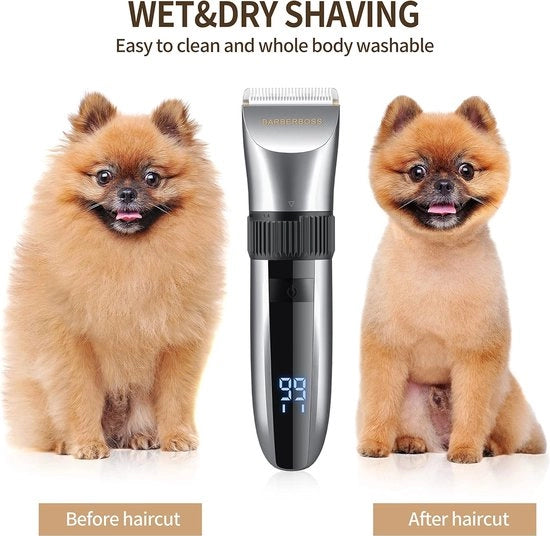 Scheermacchina professionale per cani, gatti, pelo animale, truccatore elettrico per cani, tondeuse senza fili