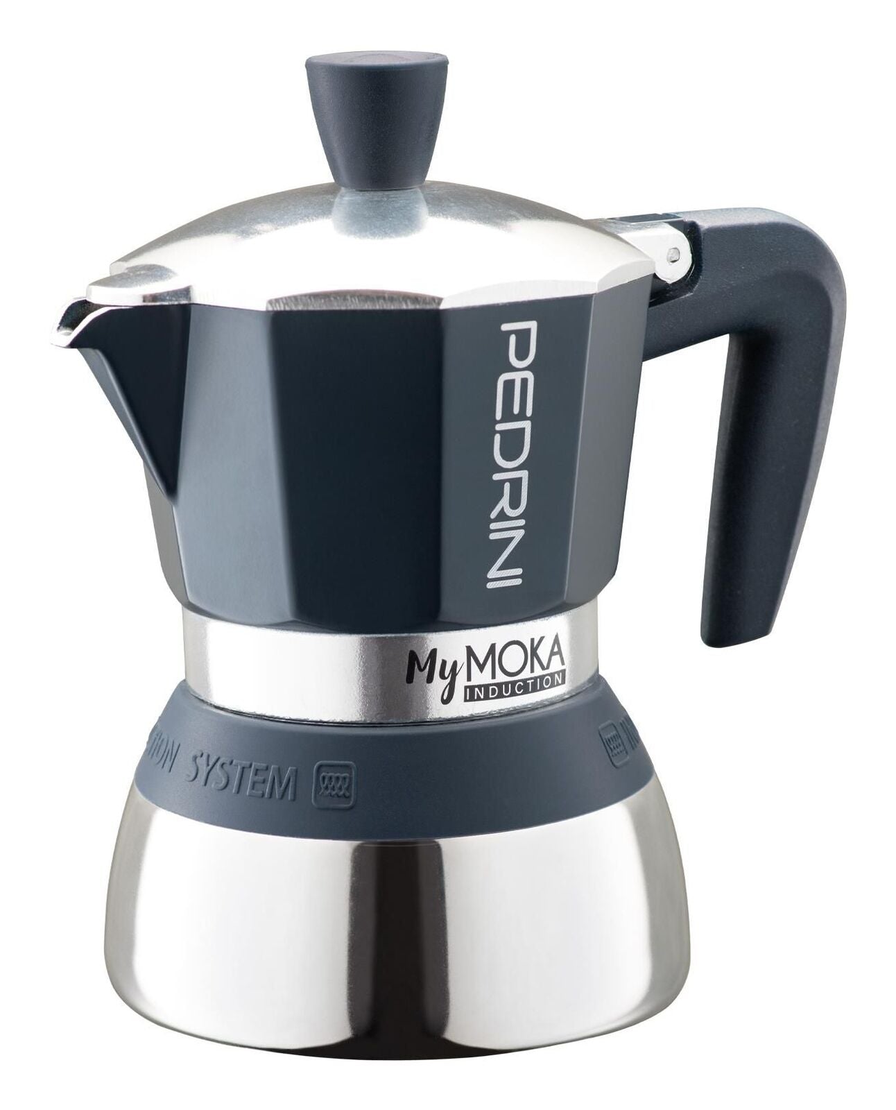 Pedrini MyMoka induction Caffettiera 2 tazze Tortora