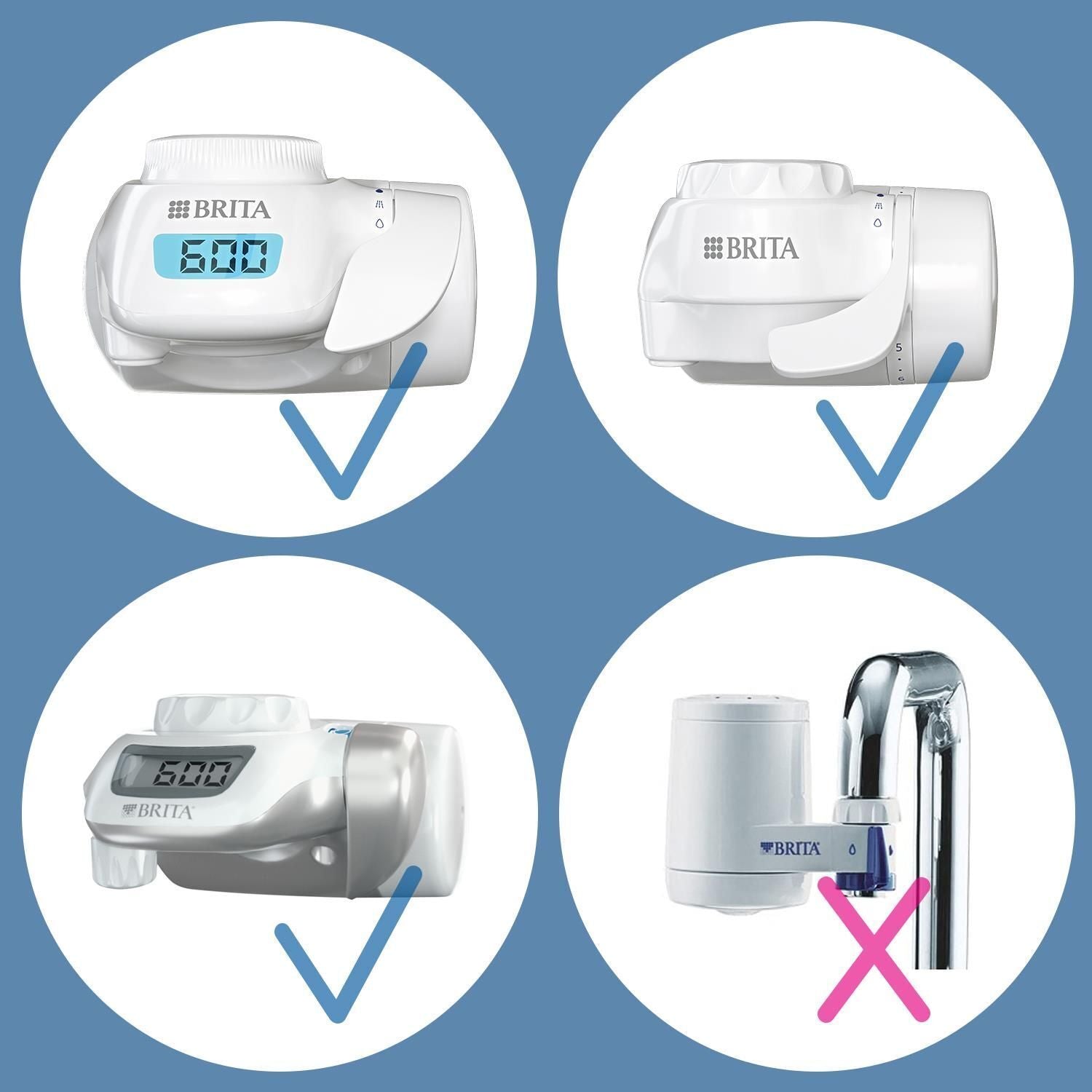 Brita Filtro ON TAP V, 1 filtro (4 mesi) - Riduce piccole particelle, metalli e sostanze che alterano il gusto