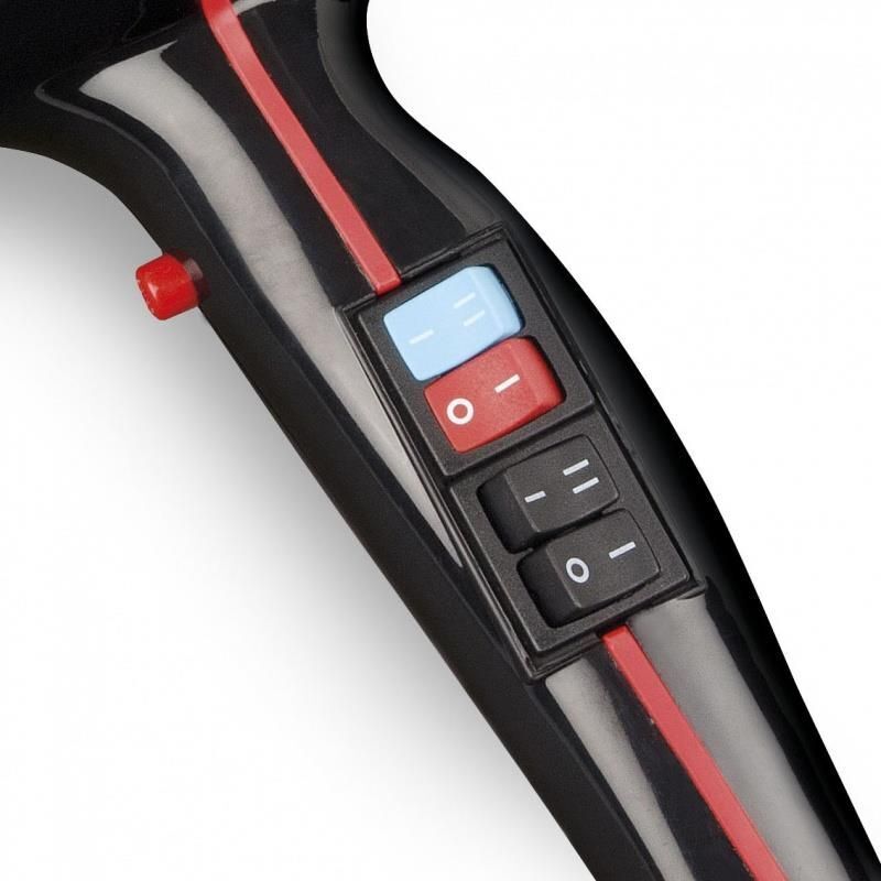 Ferrari TextaPro asciuga capelli 2000 W Nero, Rosso