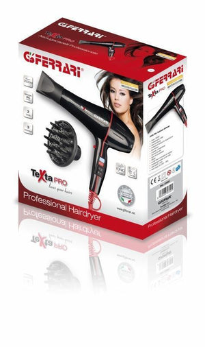 Ferrari TextaPro asciuga capelli 2000 W Nero, Rosso
