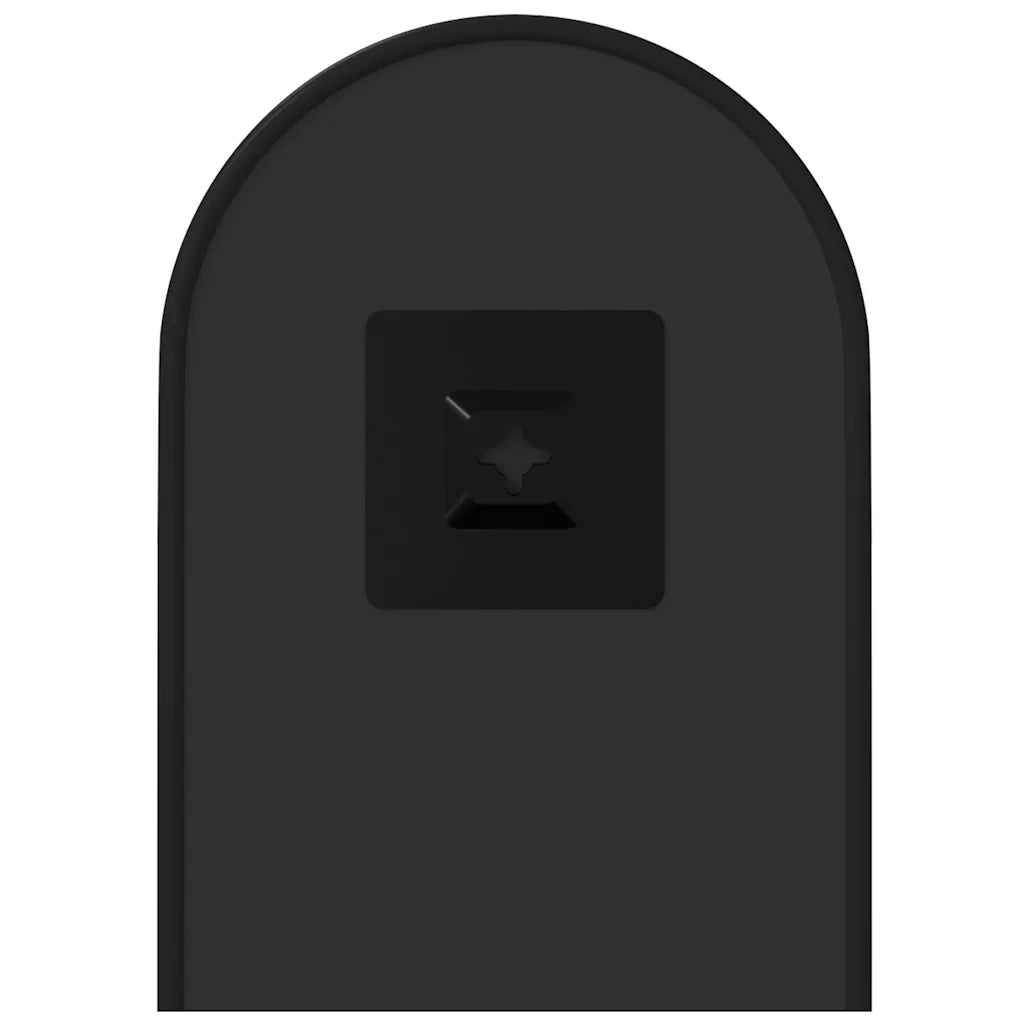 Specchio da Parete Nero 40x15 cm Ovale 348202