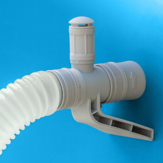 Intex 26166NP Piscina Fuori Terra Easy Set Rotonda; Pompa Filtro 3785 L-h Scaletta; Telo Base e Copertura 12430 L PVC Azzurro 457x107 cm 457 x 107 cm Con Pompa Filtro