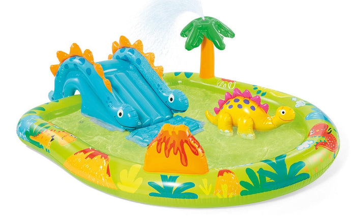 Intex 57166NP Centro giochi gonfiabile con dinosauri Vinile Multicolore 191 x 152 x 58 cm