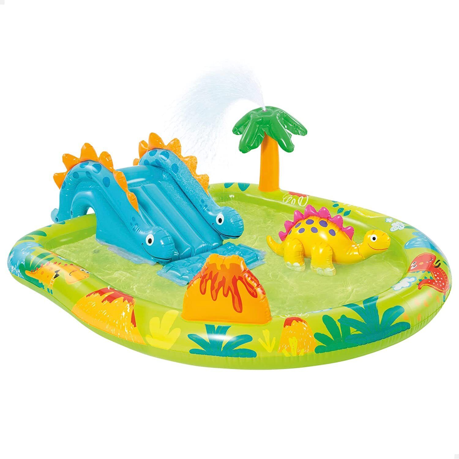 Intex 57166NP Centro giochi gonfiabile con dinosauri Vinile Multicolore 191 x 152 x 58 cm