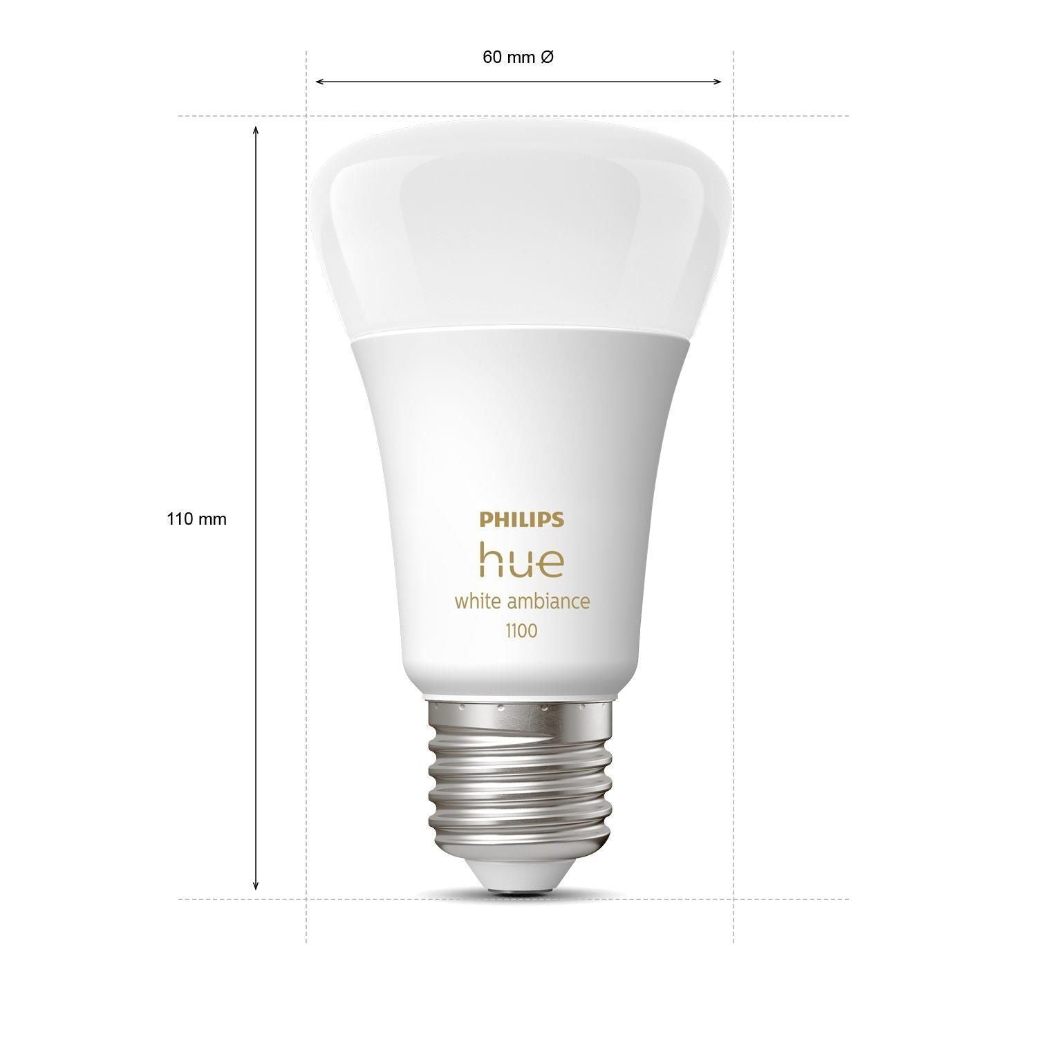 Philips Hue White ambiance 2 Lampadine Smart E27 75 W