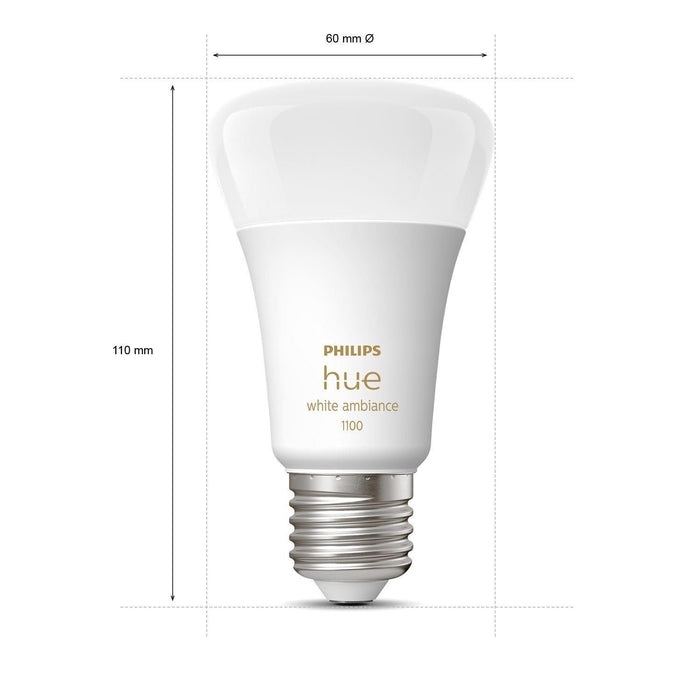 Philips Hue White ambiance 2 Lampadine Smart E27 75 W