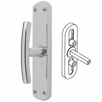 Ghidini 744407003 Maniglia Cremonese Ottone Cromato Satinato Milena Ez+q7