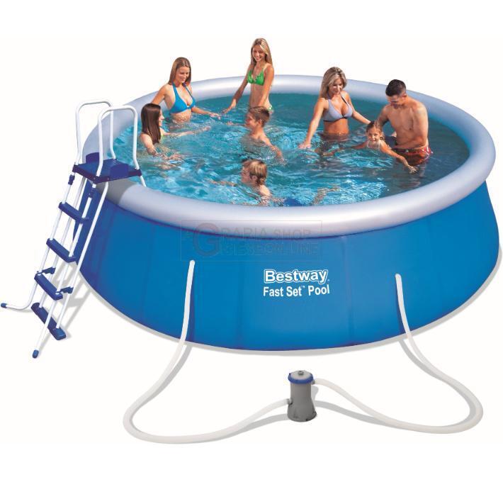 Bestway 57289 Piscina Fast Tonda Filtro 2E 457X122