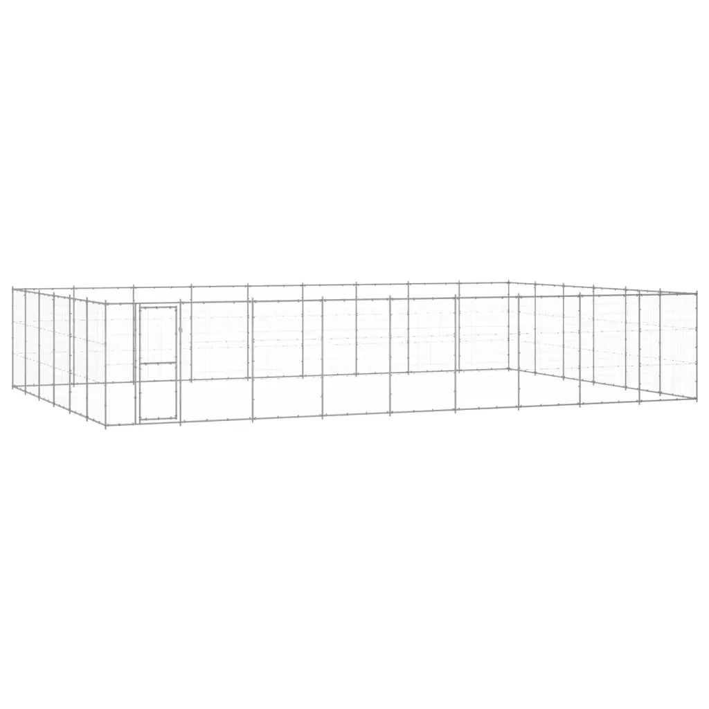 Gabbia per Cani da Esterno in Acciaio Zincato 65,34 mÂ² cod mxl 59974