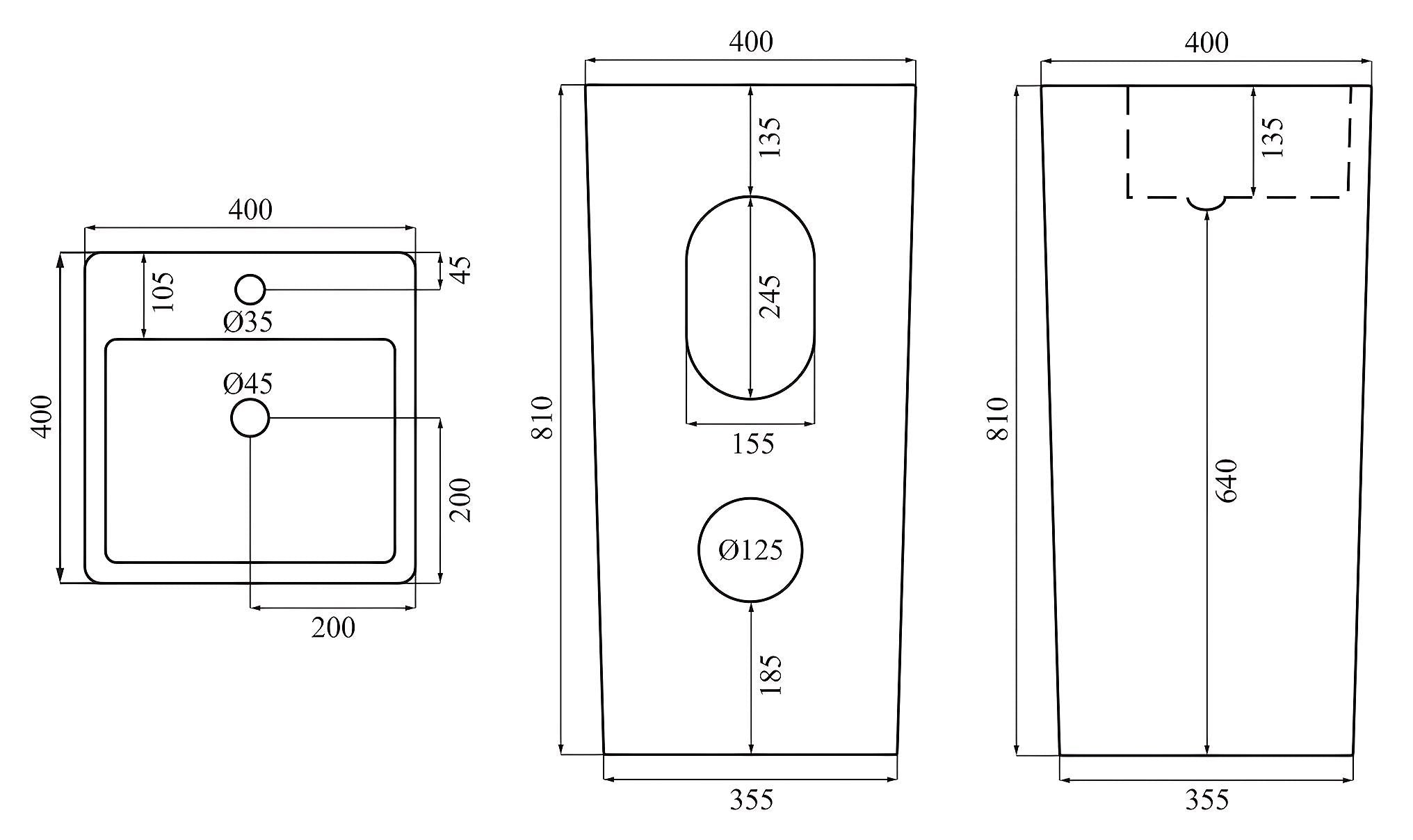 Lavabo Monolitico Calani Frida