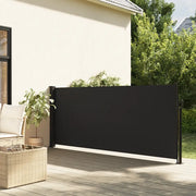 Tenda da Sole Laterale Retrattile Nera 100x500 cm 4004384